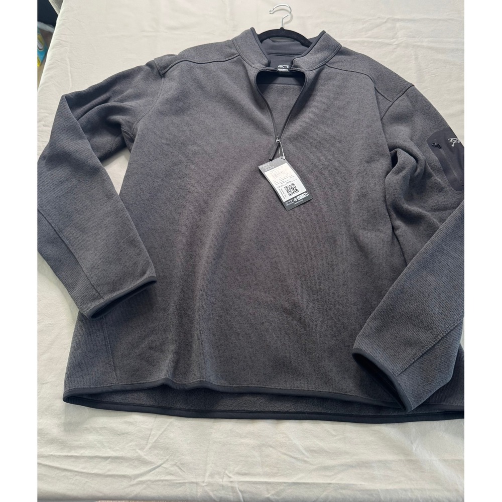 Arc'teryx Covert 1/2 Zip Fleece Pullover Men's XXL Black Heather II BNWT